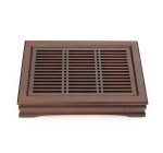 Tmavé bambusové čajové more s mriežkou